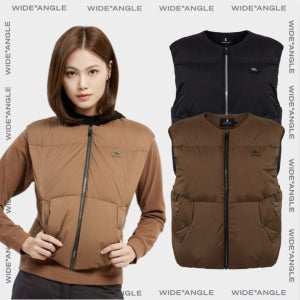 와이드앵글 여성골프웨어 여자골프조끼 여자골프숏베스트 클래시 다운 숏베스트 WWW25672