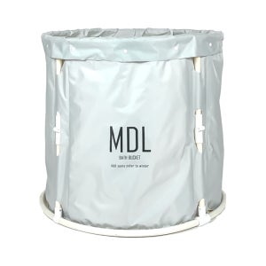 올지 원터치 접이식욕조 반신욕조 원형, 애쉬 그레이 4종 풀세트