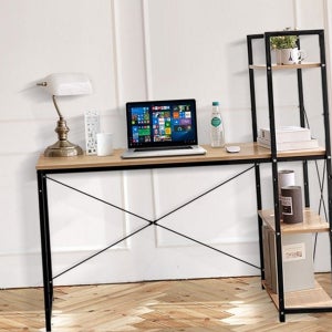 수납형 철제 책상 프레임 책장 책상 1200 다용도 학생