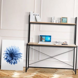 모던한 선반형 책상 철제 철제 책상 공부방 학생