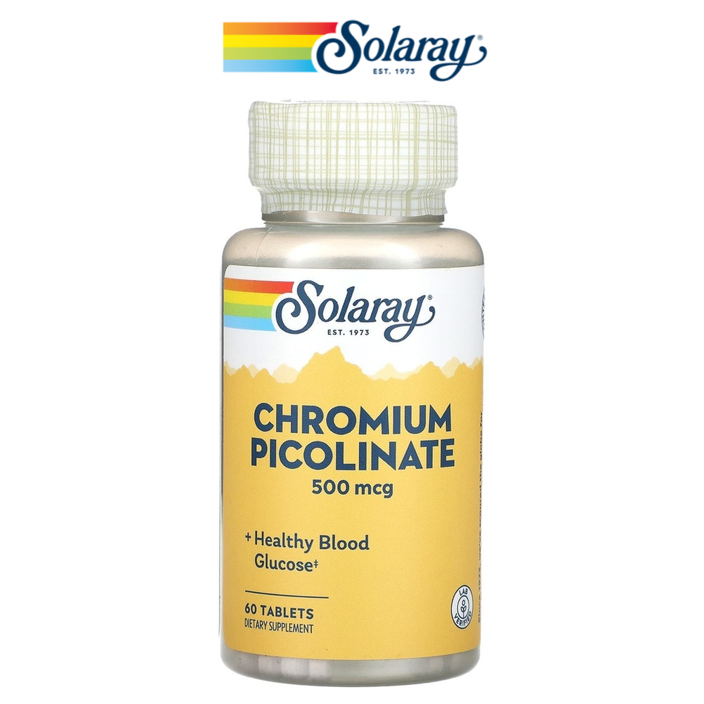 <b>크로뮴 피콜리네이트 500mcg</b> 60정 솔라레이