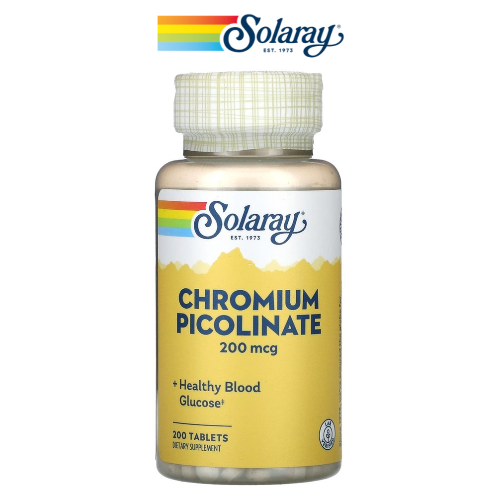 <b>크로뮴 피콜리네이트 200mcg</b> 200정 솔라레이