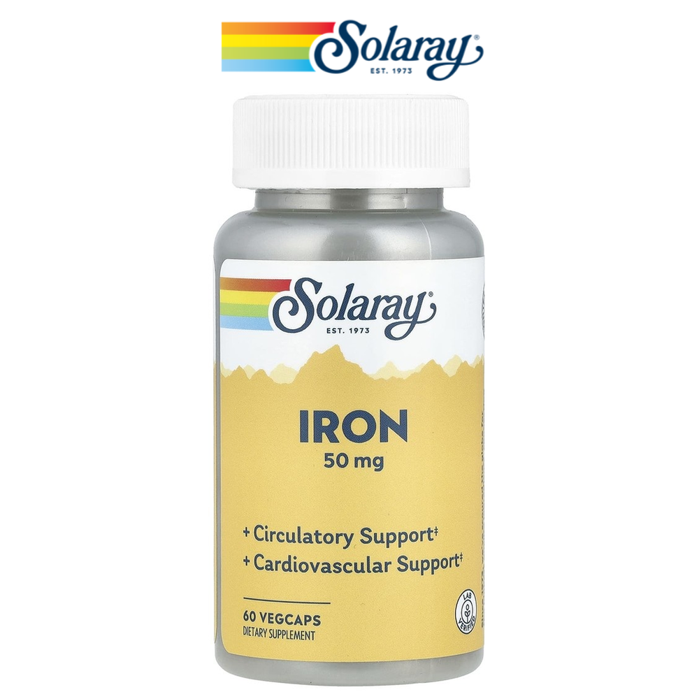 철분 <b>아이언 50mg</b> 60베지캡슐 솔라레이