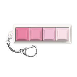 컬러팔레트 디자인 네모 키보드 청축 키캡 키링 키체인 키홀더