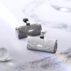 아이워크 도킹형보조배터리 선물용 C타입 휴대용 미니 5000mAh, 블랙