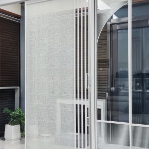 린넨팬톤 접합유리 원슬라이딩 도어 대구 자동현관중문 포항 울산 경주 김천 구미