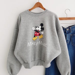 포근 기모 미키맨투맨