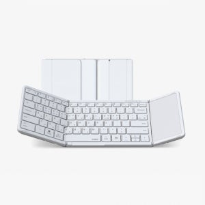 아이노트 무선 접이식 키보드 XK905B 화이트 1개