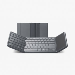 아이노트 무선 접이식 키보드 XK905B 그레이 1개