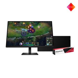 오멘 27 G2 FHD 180Hz 게이밍 모니터 + 마우스 패드