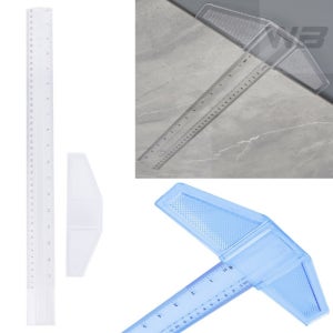 와볼샵 T자 제도용 티자 플라스틱 컬러랜덤 건축자 분리형 직각 설계 타일 시공