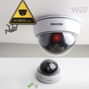 와볼샵 가짜 CCTV 모형 감시카메라 씨씨티비 깜빡거리는 불법주차 돔형 범죄예방