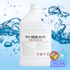 크로바 무수에탄올 99% 4L 옥수수 발효 에탄올 손소독제