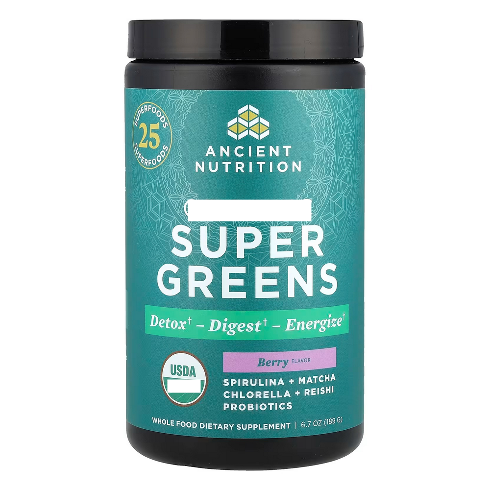 에인션트뉴트리션 슈퍼 <b>그린스</b> 베리 6.7 온즈 189g