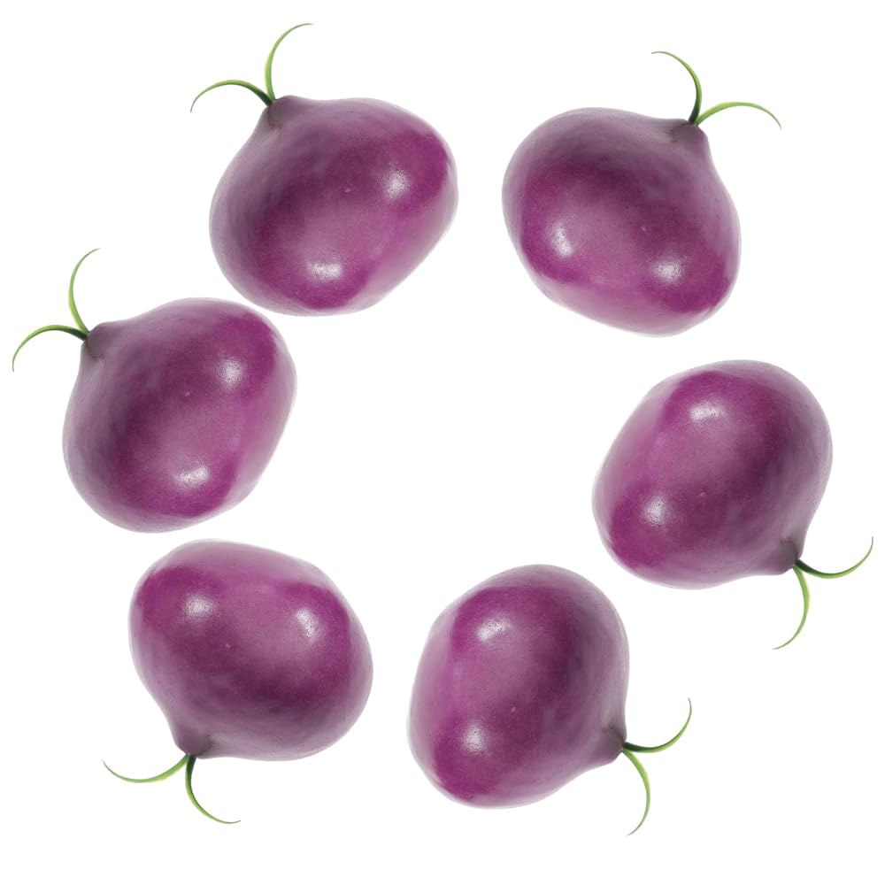 밀리스텐 시뮬레이션 채소 모델 8Pcs - 가정용 D Cor 사진 및 교육용 현실적인 인공 양파 소품