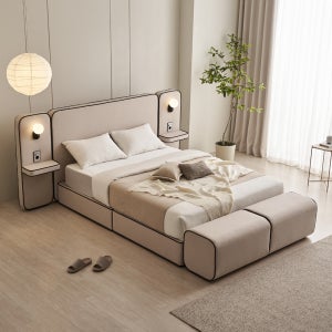 비비비 큐비 모듈형 패브릭 호텔침대 LK 라지킹