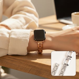 애플워치 SE 2 3 스트랩 11 10 7 8 9 글램컷 슬림 메탈 스트랩 밴드