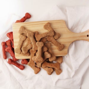 강아지 수제간식 반려견 영양식 칼슘 아마씨멸치쿠키 50g