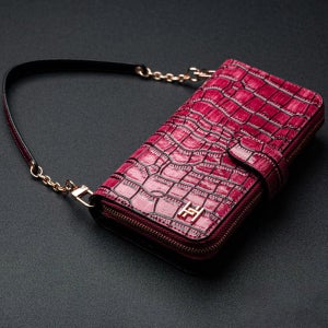 패스트 소가죽 카드 수납 지퍼 지갑 다이어리 케이스 스윗레드, LG Q9 ONE LM-Q927L