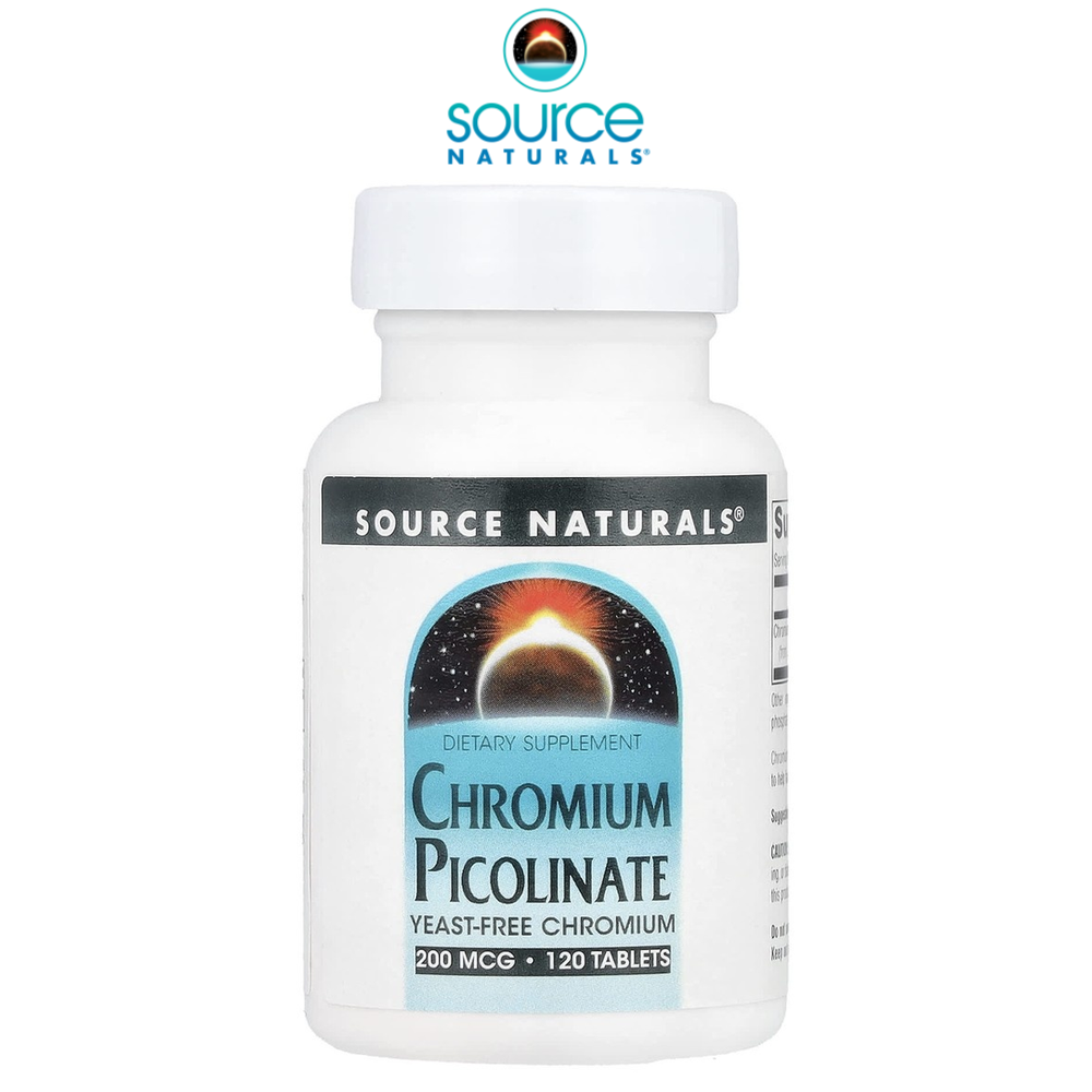 <b>크로뮴 피콜리네이트 200mcg</b> 120정 소스내추럴스