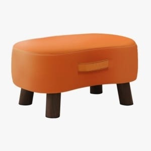 수유발받침대 책상발판 발해먹 거치대 사무실다리 PU오렌지