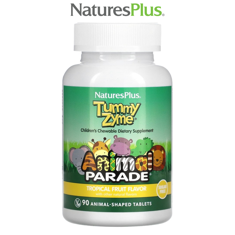 키즈 애니멀퍼레이드 <b>터미자임</b> 트로피컬프룻 90정 네이처스플러스