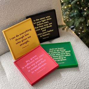 Bible 미니액자 20x20 정사각 컬러알루미늄 성경 기독교 선물 인테리어 벽꾸미기