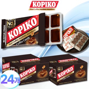 코피코 사탕 커피 캔디 kopiko 잠깨는 캔디 커피맛블리스터, 32g, 24개