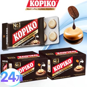 코피코 사탕 커피 캔디 kopiko 잠깨는 캔디 카푸치노맛블리스터, 32g, 24개