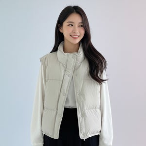 여성 겨울 패딩조끼 경량 베스트 따뜻한 데일리 아우터 깔끔핏 레이어드