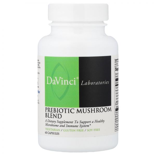 DaVinci Laboratories 프리바이오틱 <b>버섯 혼합물</b> 캡슐