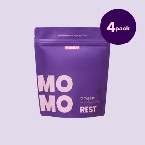 모모브 모모레스트 숙면차 캐모마일 자색당근 무카페인 블렌딩 티백차 20개입, 4개