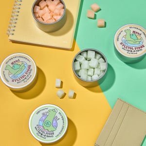 마이니 자일리톨 스톤 오렌지맛1개 +청포도맛1개