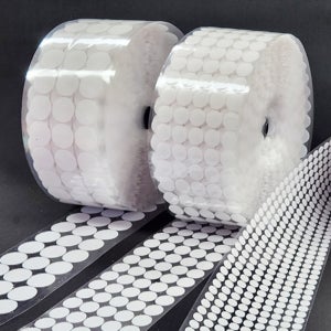 원형 벨크로 양면 찍찍이 테이프 까슬이 보슬이 부직포 10 20 30mm 접착 부자재