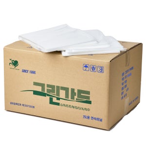 20개입 그린가드 연속비닐 350 450 분리수거함 휴지통리필 15M 35L, 20매, 1개