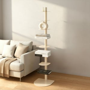 밀라노 북선반 b타입 회전형 각도조절 북타워 철제 책장 진열장