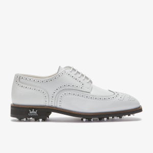(Value Pick) 남성골프화 코난 화이트 명품 클래식 스파이크 52761