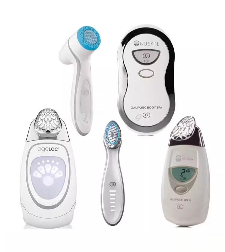 <b>뉴스킨</b> 갈바닉 스파 전동 눈가 마사지기 SPA 바디 <b>지방</b>분해 세안기