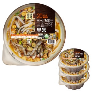 곤약우동 저칼로리 간편식 바로먹는 발효곤약 우동 85kcal 350g, 4개