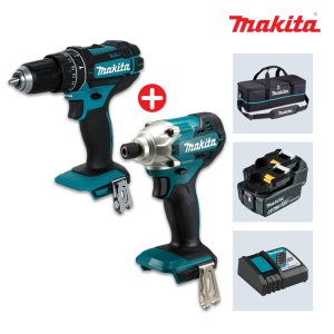 마끼다 DLX2006GR3 18V 6.0Ah 충전콤보세트 (DTD156+DHP482) 임팩드릴+함마+툴백