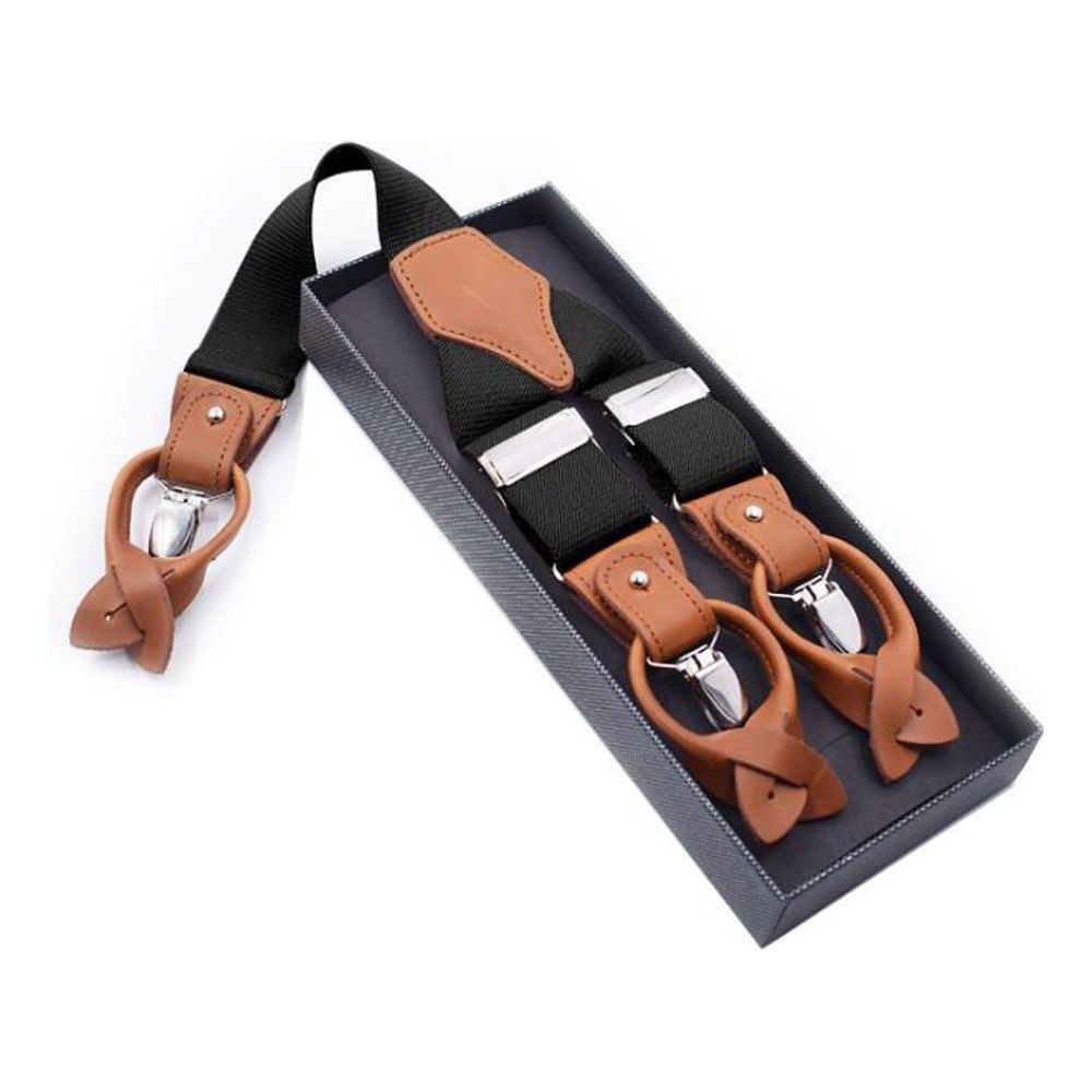 단추 멜빵 서스팬더 바지클립 신사 베이직 클래식 바지 솔리드 팬츠고정 남자 남녀공용 여자