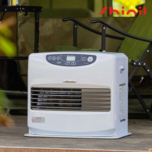 신일 팬히터 1200 캠핑 가정용 석유 히터 사무실 난로 캠핑용 공장 등유 온풍기 화이트