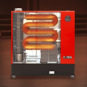 한솔 펠렛난로 HDP-F220 원적외선 튜브히터 공장 창고 식당 산업용 업소용 돈풍기