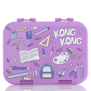 콩콩도시락 그래픽 도시락통 550ml, 라이트퍼플