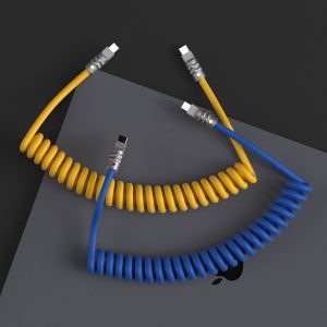 이어맥 C타입 플렉시블 코일형 60W 고속충전 데이터 케이블