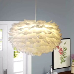 깃털 샹들리에 구름 천장조명 주방 식탁등 아이방 침실 키즈카페 감성 펜던트 천장등 60cm