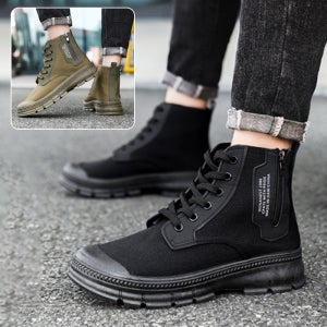 1/1+1 남성워커지퍼 키높이 캐주얼 부츠 겨울 전투화