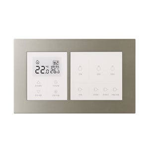 제일전기 하네스 네트워크 대기2회로 + 조명2회로+온도조절기(우타입) 힐스테이트 스위치