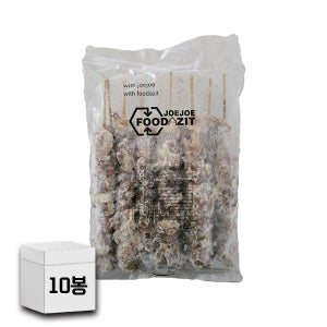 조조푸드 초벌 닭꼬치 1.2kg x10봉지 30cm 푸드트럭 행사장 아파트장