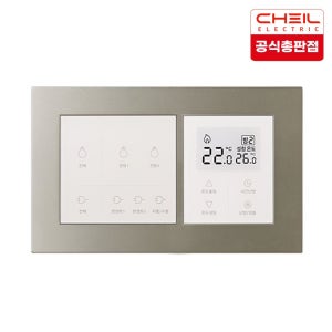 제일전기 하네스 네트워크 대기2회로 + 조명2회로+온도조절기(좌타입) 힐스테이트 스위치